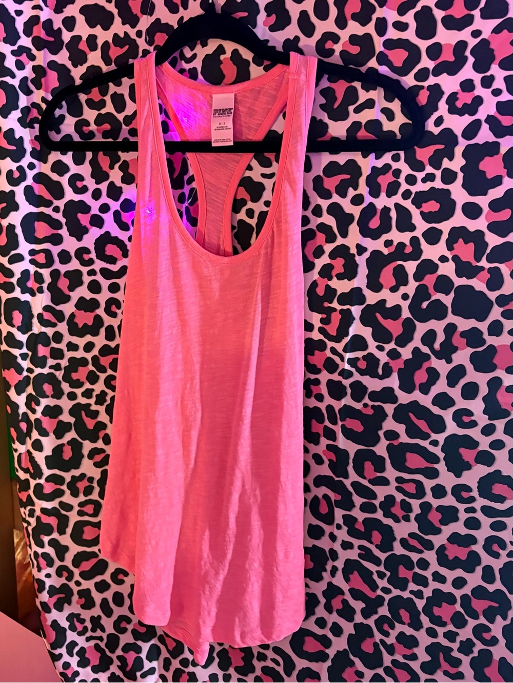 Y2K mcbling PINK Victoria's Secret Light Pink Racerback Tank